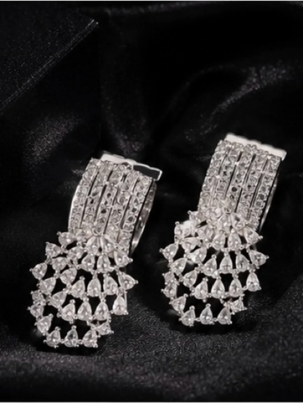 Celestial Cascade Crystal Earrings
